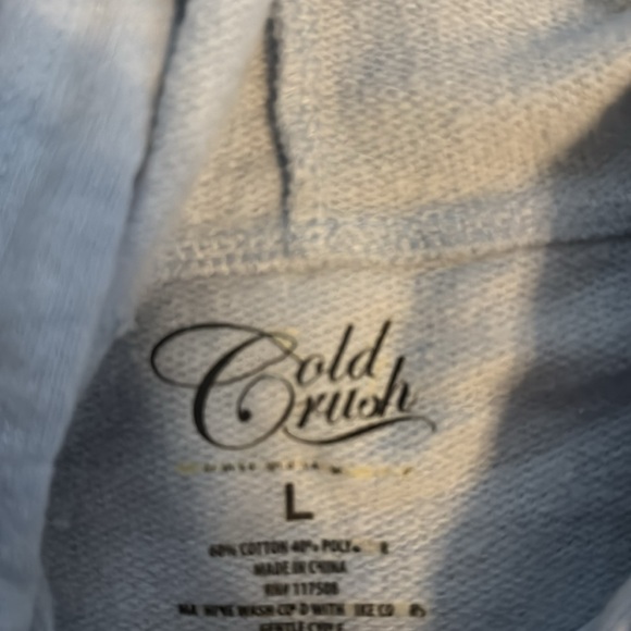 Hooded crop sweatshirtt - Picture 2 of 2